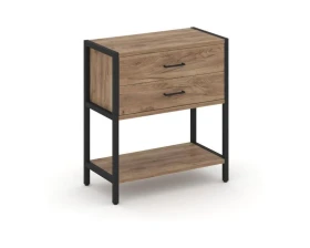 Односекционный стеллаж двухярусный с ящиками 810х400х879 Шелф Систем / Shelf System images