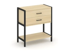 Односекционный стеллаж двухярусный с ящиками 810х400х879 Шелф Систем / Shelf System images