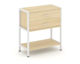 Односекционный стеллаж двухярусный с ящиками 810х400х879 Шелф Систем / Shelf System images