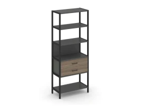 Односекционный стеллаж пятиярусный с ящиками 810х400х1980 Шелф Систем / Shelf System images