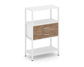 Односекционный стеллаж трехярусный с ящиками 810х400х1246 Шелф Систем / Shelf System images