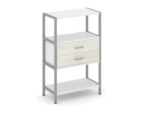 Односекционный стеллаж трехярусный с ящиками 810х400х1246 Шелф Систем / Shelf System images