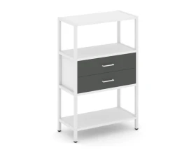 Односекционный стеллаж трехярусный с ящиками 810х400х1246 Шелф Систем / Shelf System images