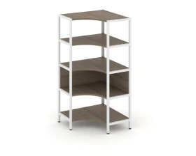 Односекционный угловой стеллаж четырехярусный 810х810х1613 Шелф Систем / Shelf System images