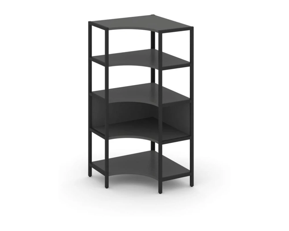 Односекционный угловой стеллаж четырехярусный 810х810х1613 Шелф Систем / Shelf System