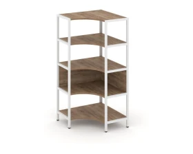 Односекционный угловой стеллаж четырехярусный 810х810х1613 Шелф Систем / Shelf System images