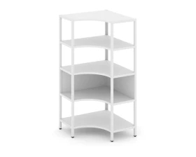 Односекционный угловой стеллаж четырехярусный 810х810х1613 Шелф Систем / Shelf System images