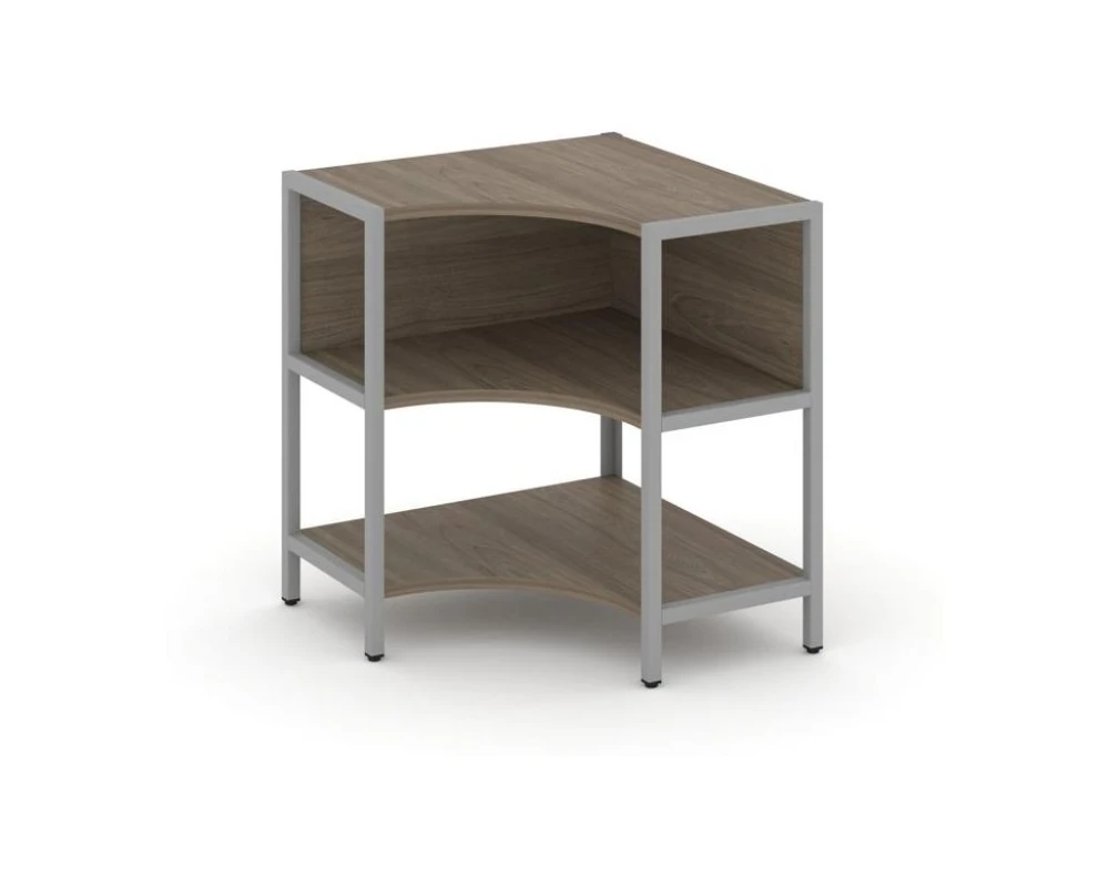 Односекционный угловой стеллаж двухярусный 810х810х879 Шелф Систем / Shelf System