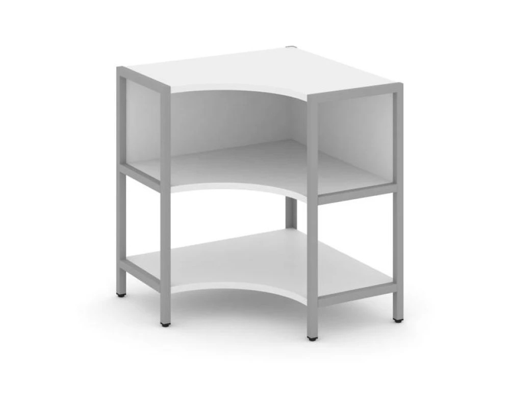 Односекционный угловой стеллаж двухярусный 810х810х879 Шелф Систем / Shelf System