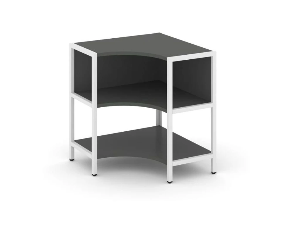 Односекционный угловой стеллаж двухярусный 810х810х879 Шелф Систем / Shelf System