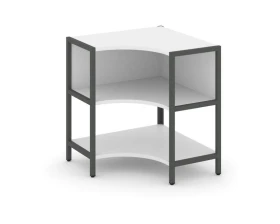 Односекционный угловой стеллаж двухярусный 810х810х879 Шелф Систем / Shelf System images