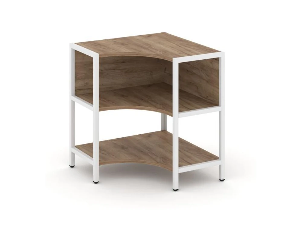 Односекционный угловой стеллаж двухярусный 810х810х879 Шелф Систем / Shelf System