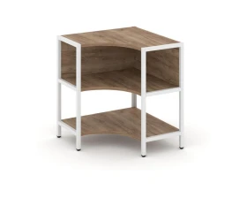 Односекционный угловой стеллаж двухярусный 810х810х879 Шелф Систем / Shelf System images