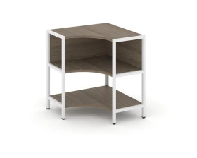 Односекционный угловой стеллаж двухярусный 810х810х879 Шелф Систем / Shelf System images