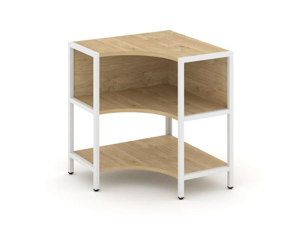 Односекционный угловой стеллаж двухярусный 810х810х879 Шелф Систем / Shelf System