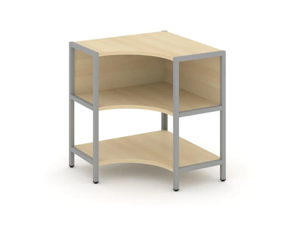 Односекционный угловой стеллаж двухярусный 810х810х879 Шелф Систем / Shelf System