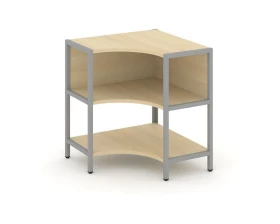 Односекционный угловой стеллаж двухярусный 810х810х879 Шелф Систем / Shelf System images