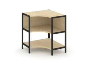 Односекционный угловой стеллаж двухярусный 810х810х879 Шелф Систем / Shelf System images