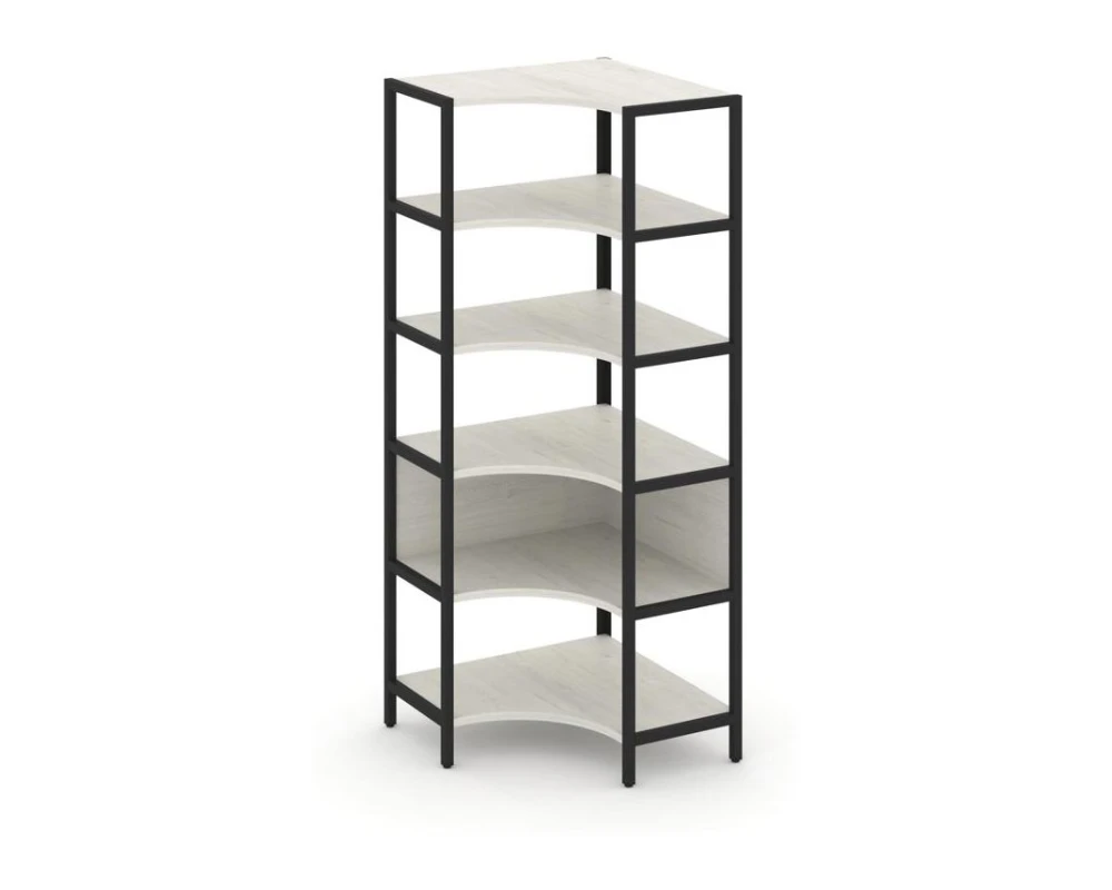 Односекционный угловой стеллаж пятиярусный 810х810х1980 Шелф Систем / Shelf System