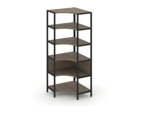 Односекционный угловой стеллаж пятиярусный 810х810х1980 Шелф Систем / Shelf System images