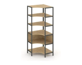 Односекционный угловой стеллаж пятиярусный 810х810х1980 Шелф Систем / Shelf System images