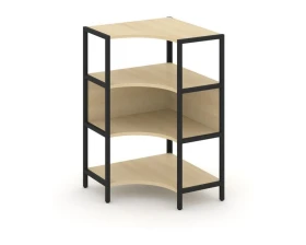 Односекционный угловой стеллаж трехярусный 810х810х1246 Шелф Систем / Shelf System images