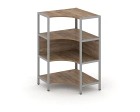 Односекционный угловой стеллаж трехярусный 810х810х1246 Шелф Систем / Shelf System images