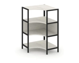 Односекционный угловой стеллаж трехярусный 810х810х1246 Шелф Систем / Shelf System images