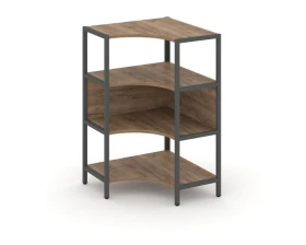 Односекционный угловой стеллаж трехярусный 810х810х1246 Шелф Систем / Shelf System images