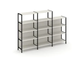 Трехсекционный стеллаж четырех/трехярусный 2370х400х879 Шелф Систем / Shelf System images