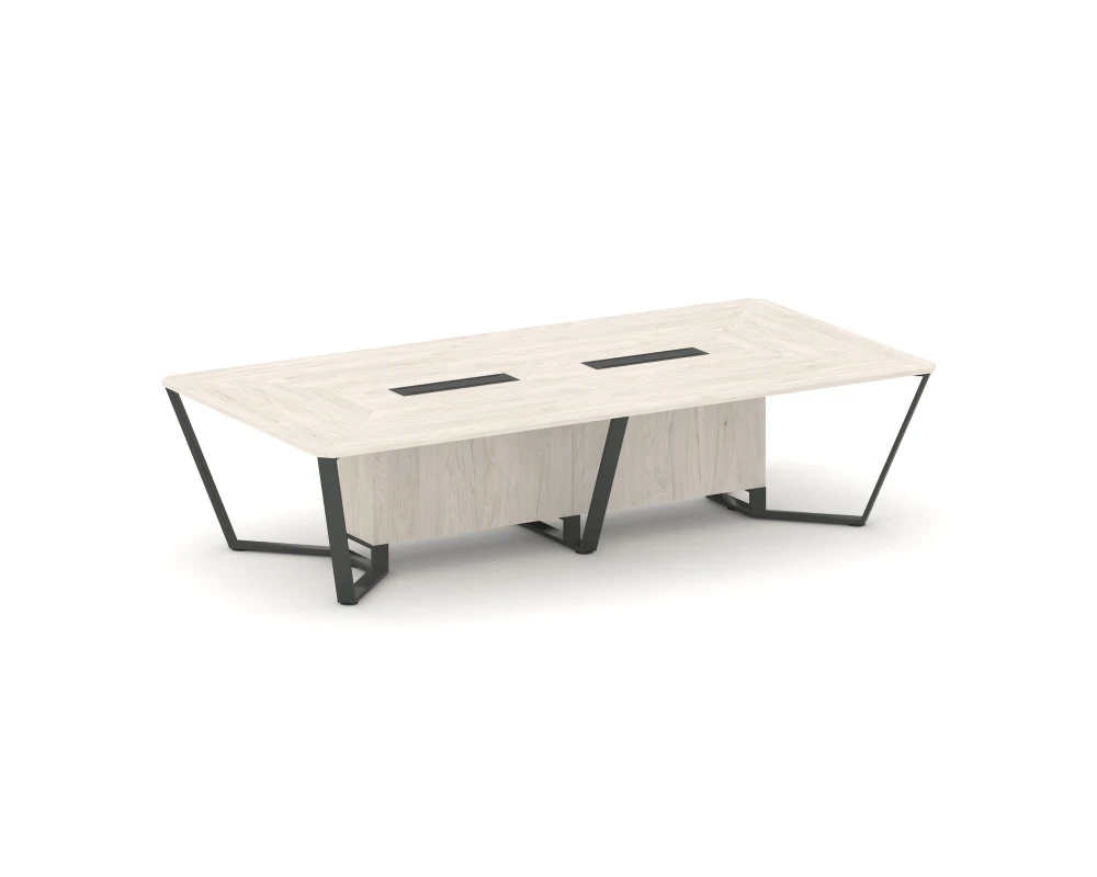 Стол переговорный прямоугольный ЛДСП/краш. металл 3200x1600x750 Стил Мит / Steel Meet