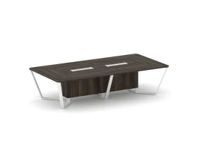 Стол переговорный прямоугольный ЛДСП/краш. металл 3200x1600x750 Стил Мит / Steel Meet images