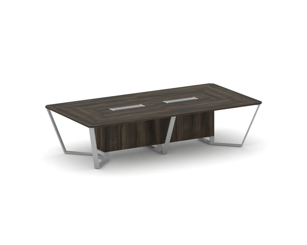 Стол переговорный прямоугольный ЛДСП/краш. металл 3200x1600x750 Стил Мит / Steel Meet