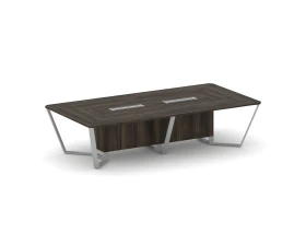 Стол переговорный прямоугольный ЛДСП/краш. металл 3200x1600x750 Стил Мит / Steel Meet images