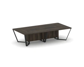 Стол переговорный прямоугольный ЛДСП/краш. металл 3200x1600x750 Стил Мит / Steel Meet images