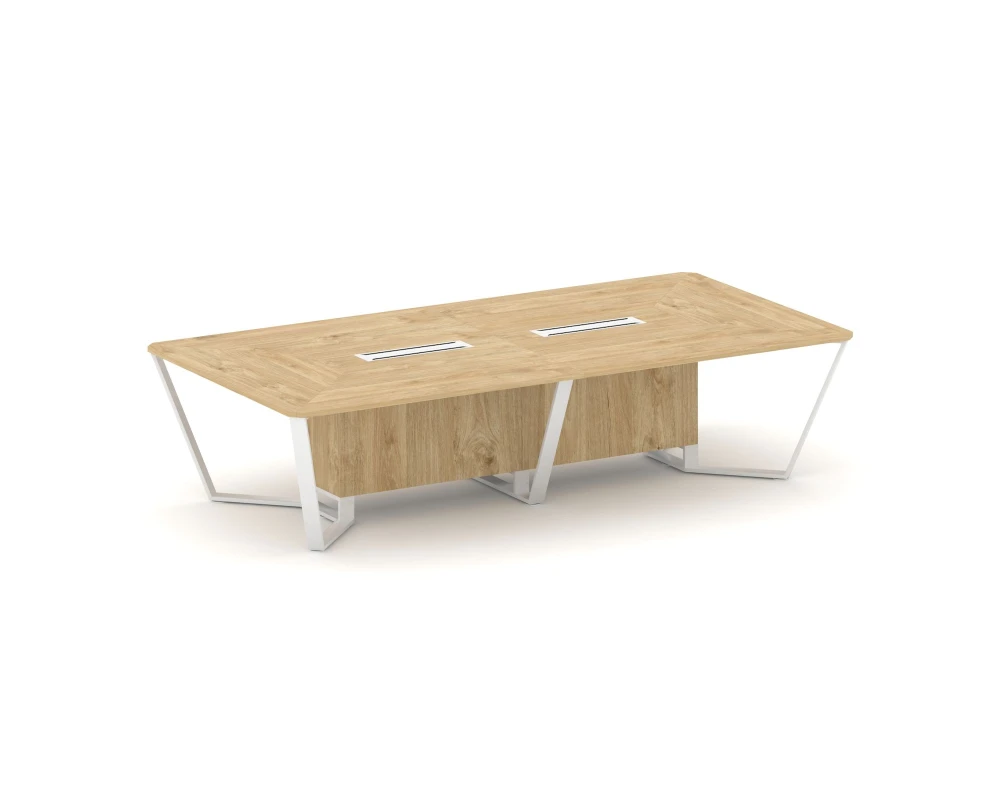 Стол переговорный прямоугольный ЛДСП/краш. металл 3200x1600x750 Стил Мит / Steel Meet