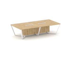 Стол переговорный прямоугольный ЛДСП/краш. металл 3200x1600x750 Стил Мит / Steel Meet images