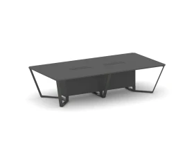 Стол переговорный прямоугольный ЛДСП/краш. металл 3200x1600x750 Стил Мит / Steel Meet images