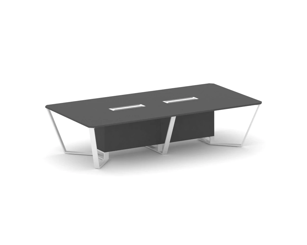 Стол переговорный прямоугольный ЛДСП/краш. металл 3200x1600x750 Стил Мит / Steel Meet
