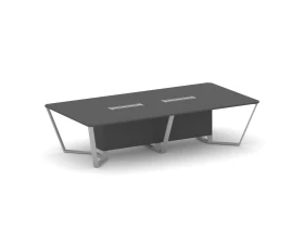 Стол переговорный прямоугольный ЛДСП/краш. металл 3200x1600x750 Стил Мит / Steel Meet images