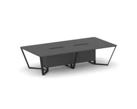 Стол переговорный прямоугольный ЛДСП/краш. металл 3200x1600x750 Стил Мит / Steel Meet images