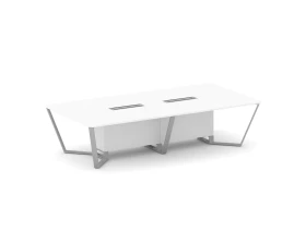 Стол переговорный прямоугольный ЛДСП/краш. металл 3200x1600x750 Стил Мит / Steel Meet images