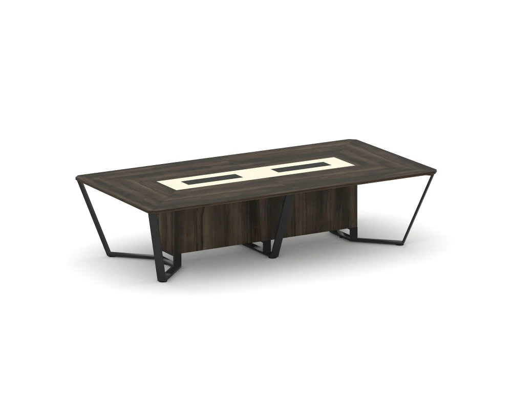 Стол переговорный прямоугольный ЛДСП/краш. металл/МДФ 3200x1600x750 Стил Мит / Steel Meet