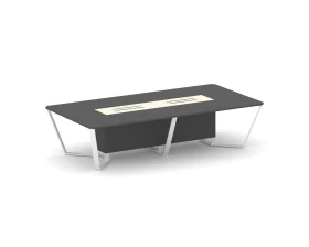 Стол переговорный прямоугольный ЛДСП/краш. металл/МДФ 3200x1600x750 Стил Мит / Steel Meet images