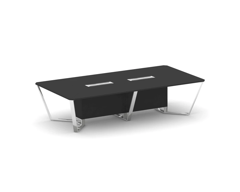 Стол переговорный прямоугольный Пластик Феникс/нерж. сталь 3200x1600x750 Стил Мит / Steel Meet