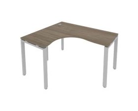 Стол криволинейный левый на П-образном м/к 140x120x75 Metal System images