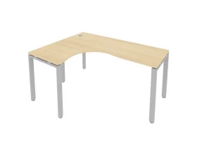 Стол криволинейный левый на П-образном м/к 160x120x75 Metal System images
