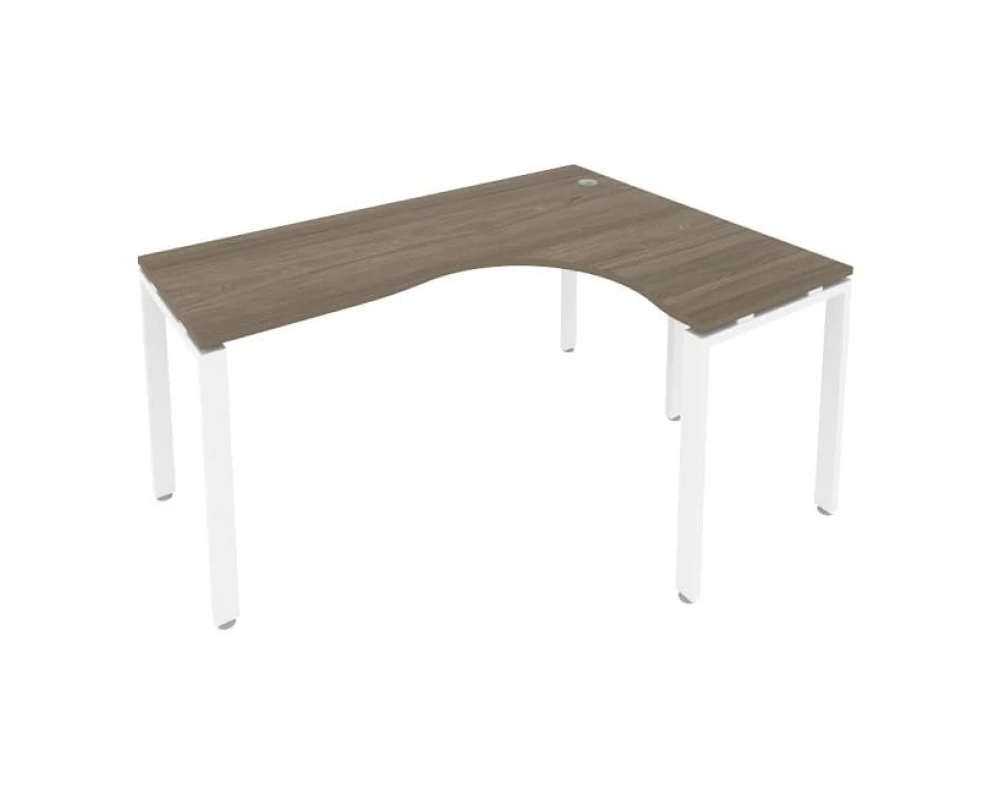 Стол криволинейный правый на П-образном м/к 160x120x75 Метал Систем / Metal System