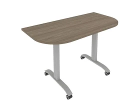 Стол радиусный складной мобильный 1300x650x757 Мобайл Систем / Mobile System images