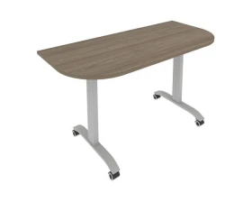 Стол радиусный складной мобильный 1400x650x757 Мобайл Систем / Mobile System images